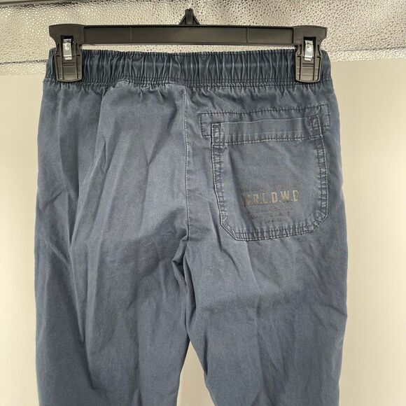 H&M Boys Navy Blue 100% Cotton Joggers Size 8 | Elastic Drawstring Waist - Picture 10 of 16